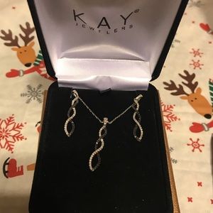 Necklace and earring set.